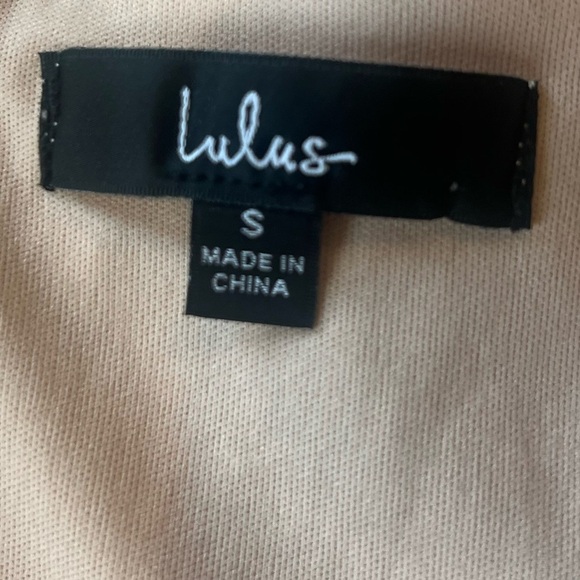 Lulus Light Up the Night Champagne Sequin short sleeve mini Dress size small - Picture 9 of 9